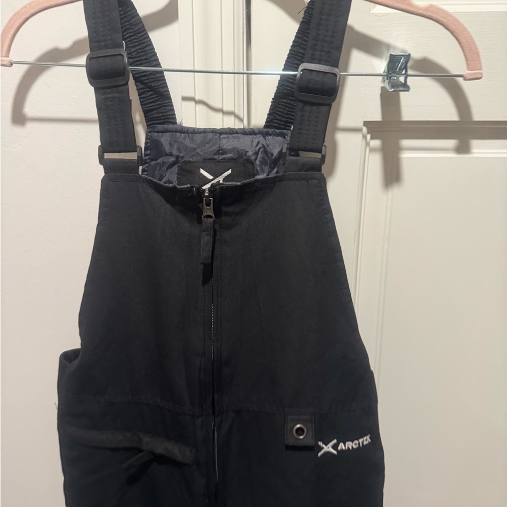 Kids Unisex Black Snow ski Bib Overalls Sz medium - Picture 8 of 9